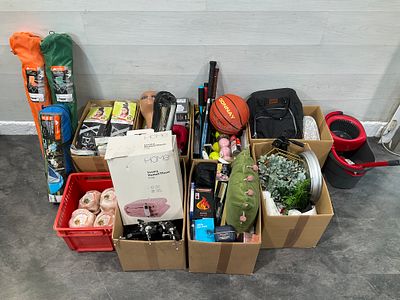 * An Assortment of General Consumer Goods including Outdoor Equipment, Household Items, Sports 