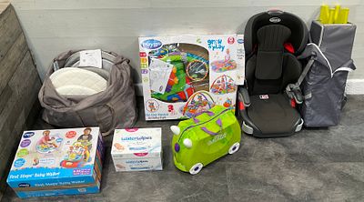 * A Mixed Collection of Baby and Child Items including VTech Graco and Trunki Brands. A VTech 