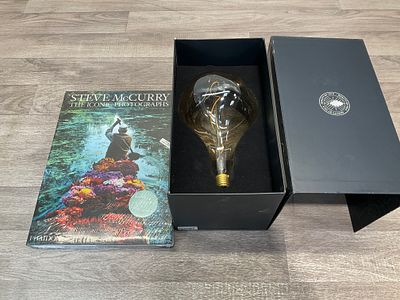 * McCurry, Steve. The Iconic Photographs. Phaidon, 2011. (DJ); with a Tala Voronoi LED Light Bulb. 