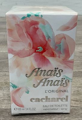 * Cacharel Anais Anais L'Original Eau de Toilette 100ml. A factory-sealed retail box of Anais 