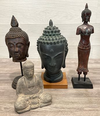 * A Collection of Southeast Asian Sculptures in a Carton. This lot comprises an assortment of 