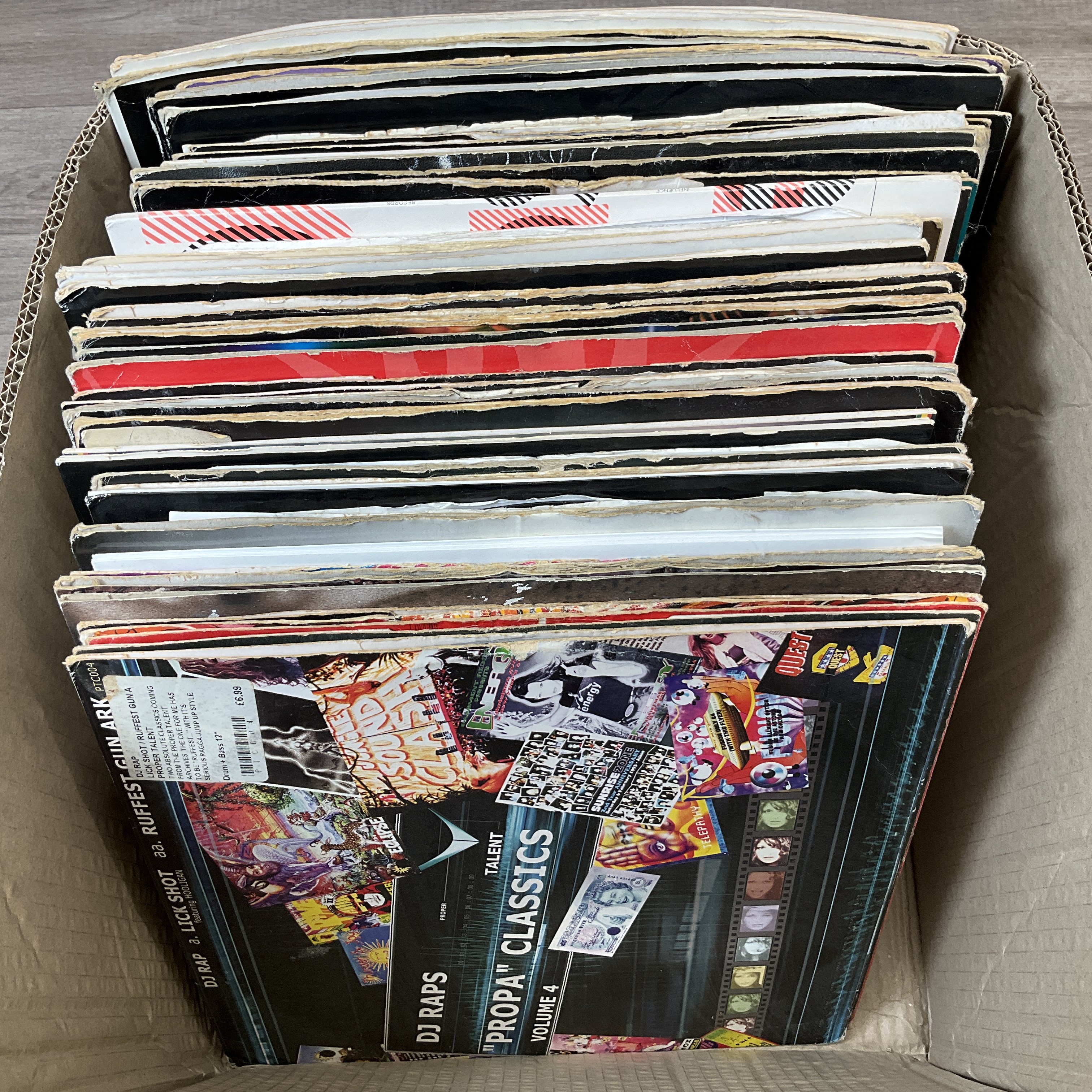 * A Carton Containing a Collection of 12-Inch Jungle and Drum and Bass Vinyl Records