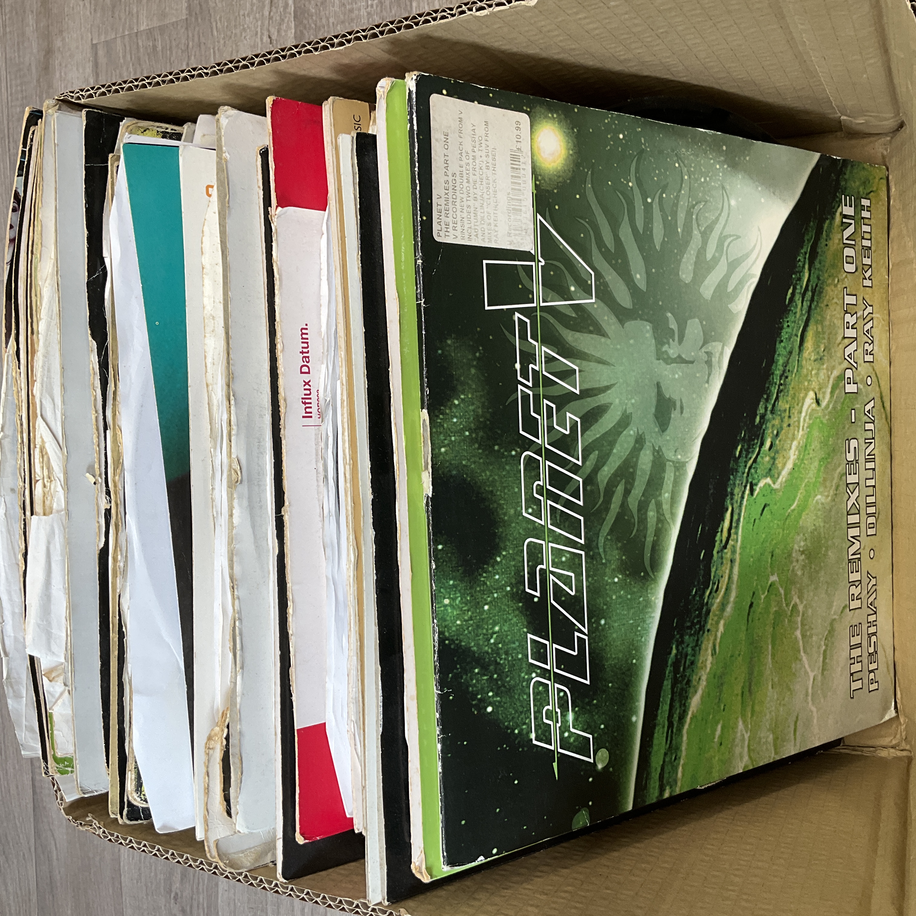 * A Carton Containing Assorted0 Drum and Bass and Jungle 12-inch Vinyl Singles and EPs