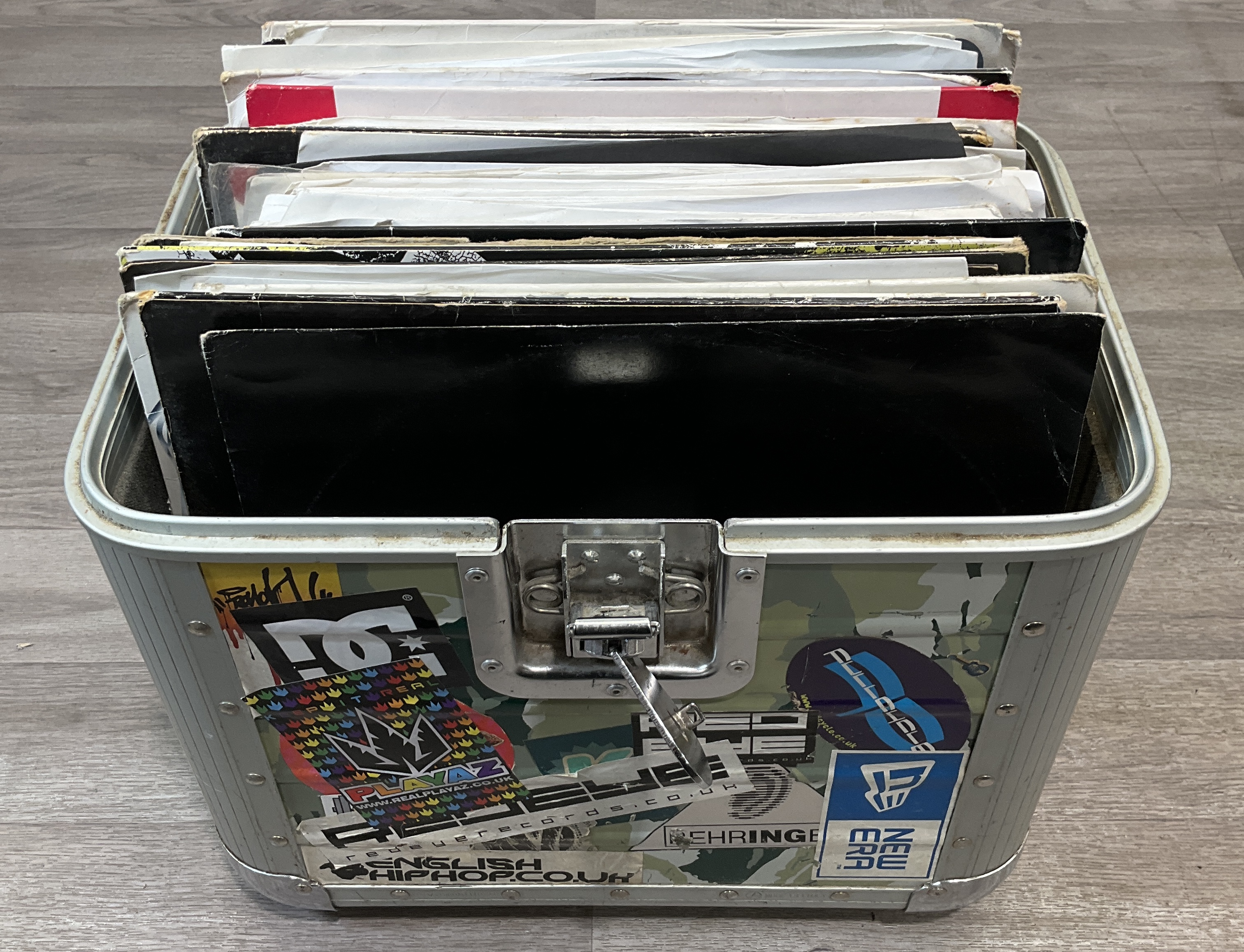 * A Collection of Assorted Drum and Bass and Jungle 12-inch Vinyl Records in a Reinforced Professional Flight Case