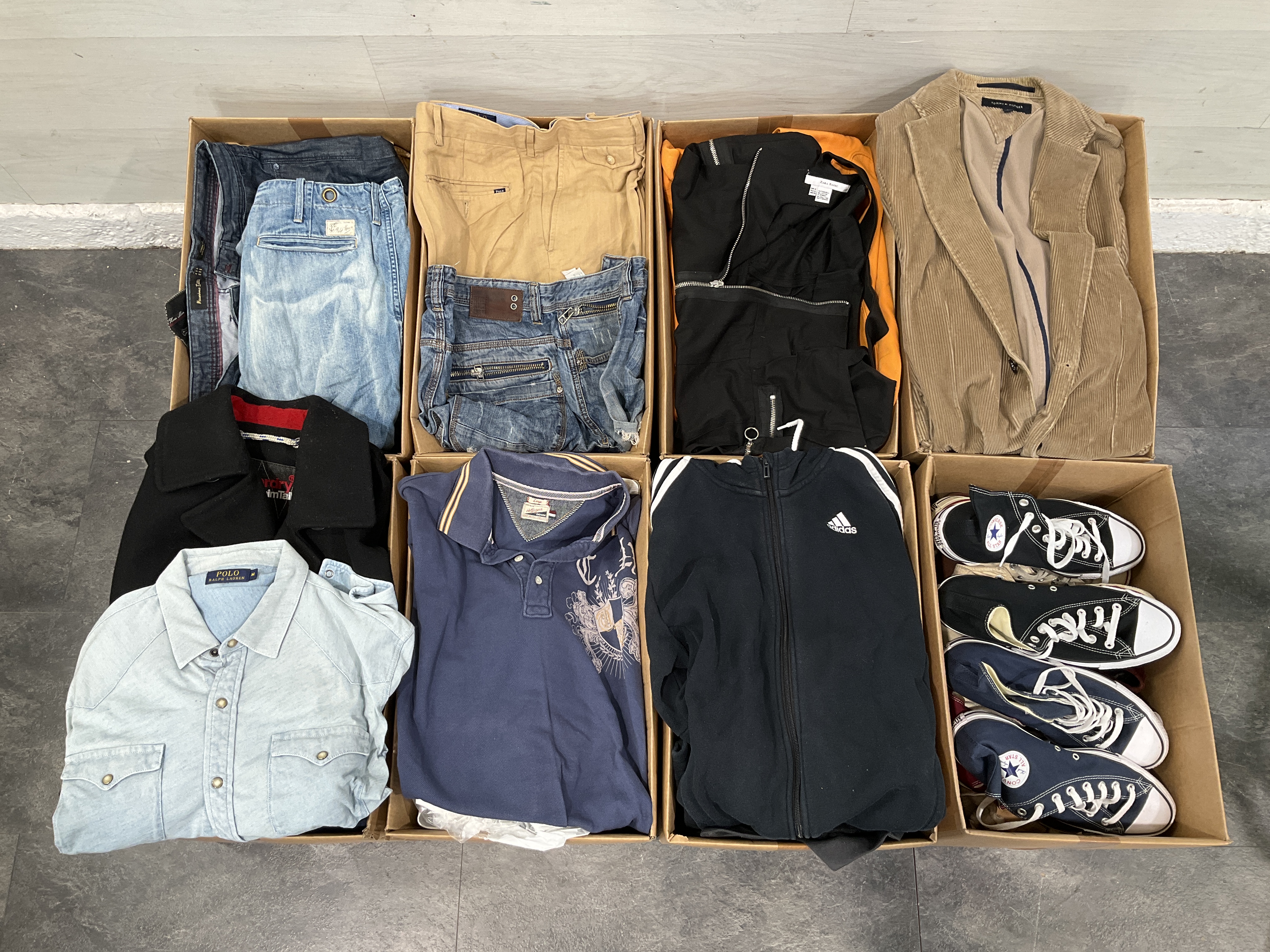 * 8 Cartons Containing An Assortment of Clothing and Footwear