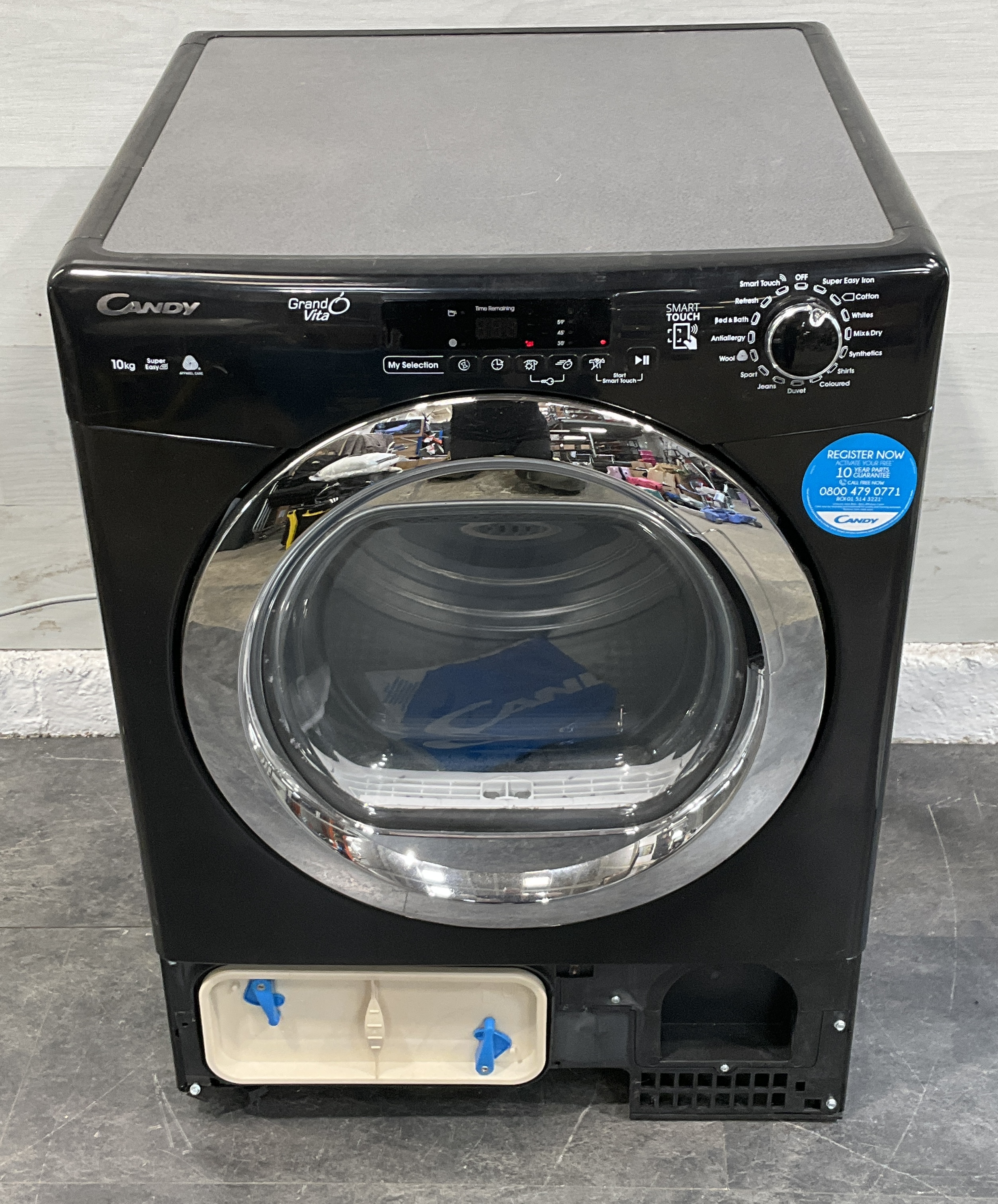 * Candy GrandÓ Vita GVS C10DCGB-80 10kg Freestanding Condenser Tumble Dryer