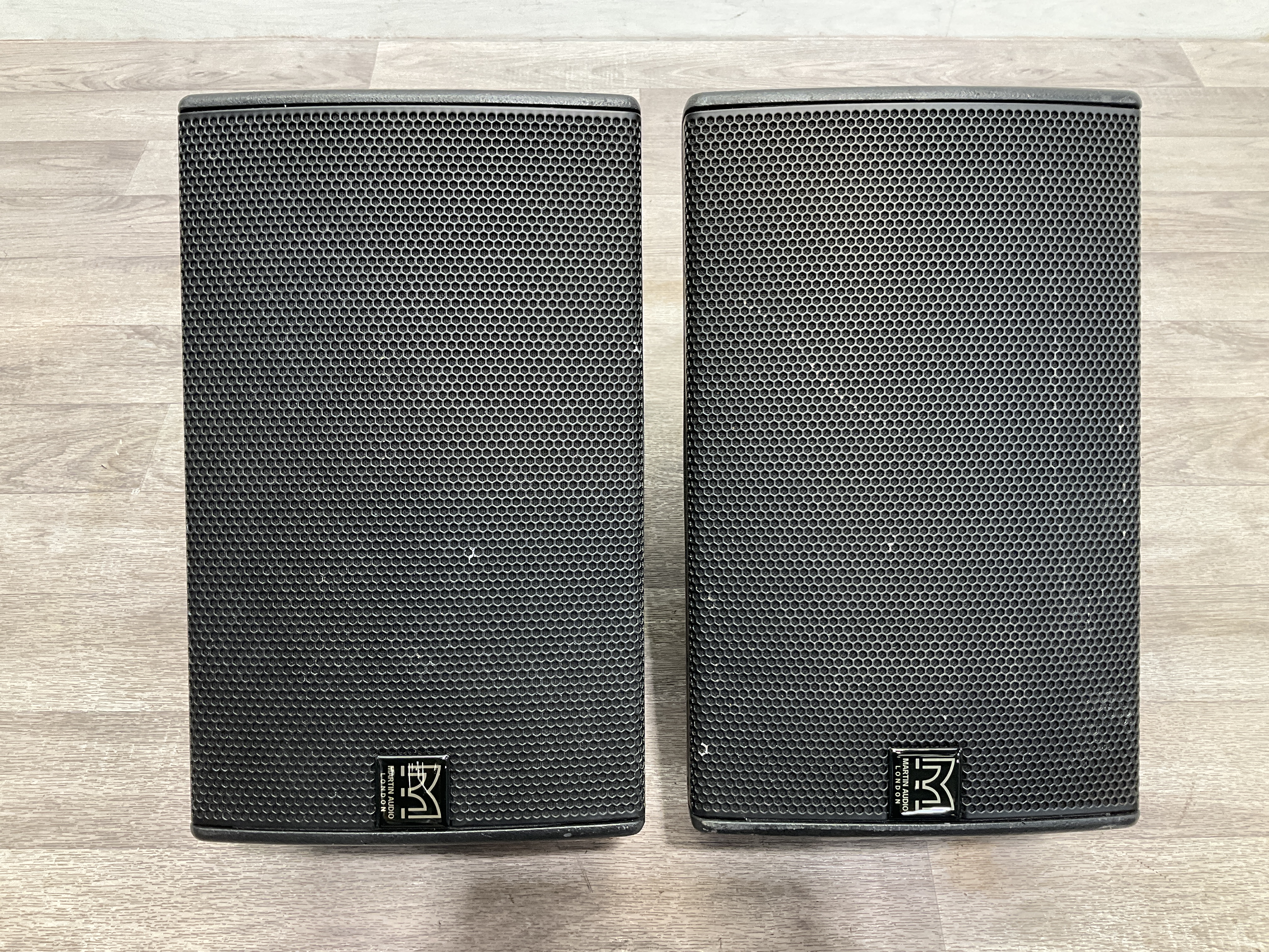 * A Pair of Martin Audio CDD8 Passive Coaxial Loudspeakers with Mounting Brackets