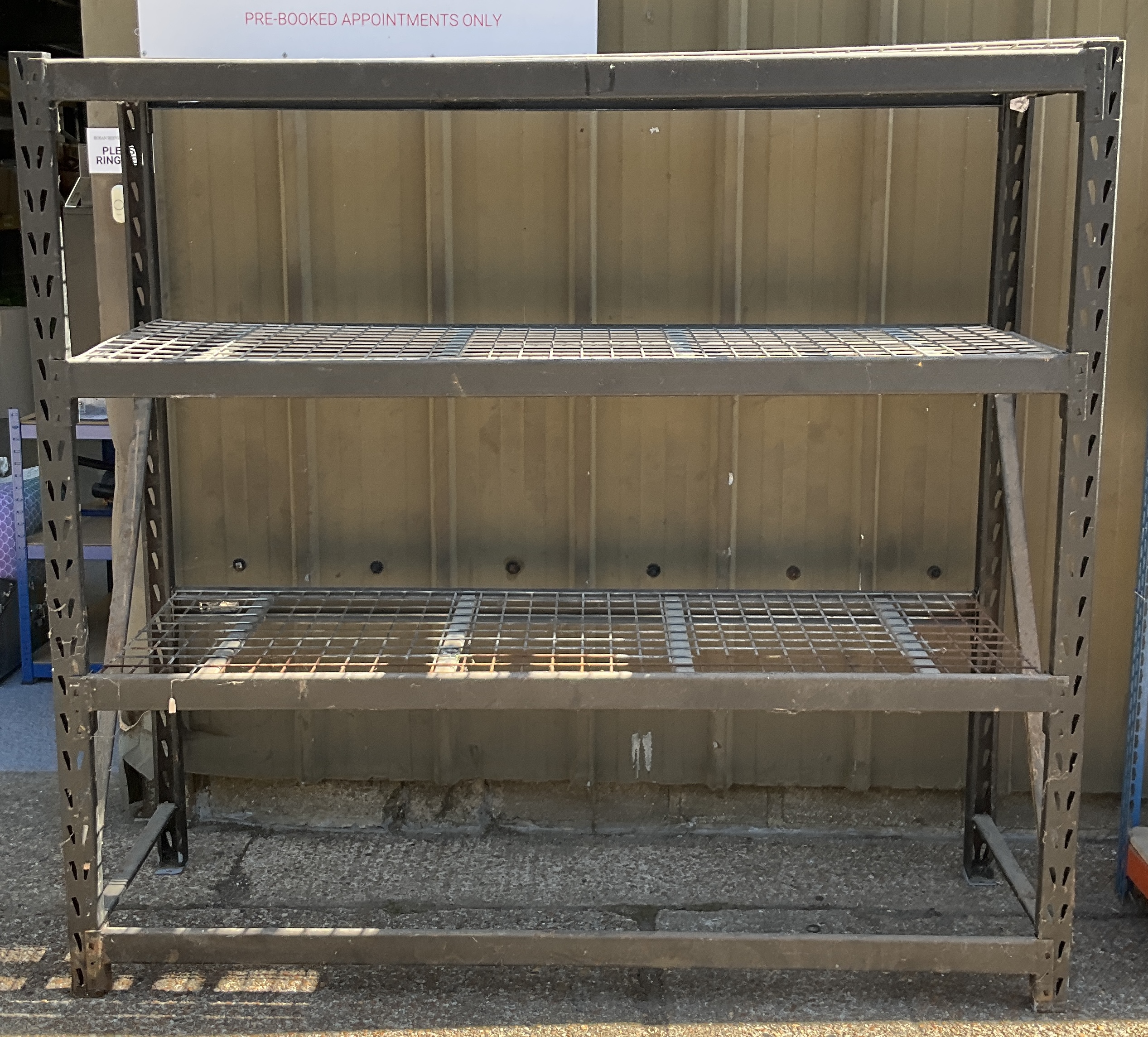* Heavy-Duty Industrial Boltless Steel Shelving Unit with Wire Mesh Decking