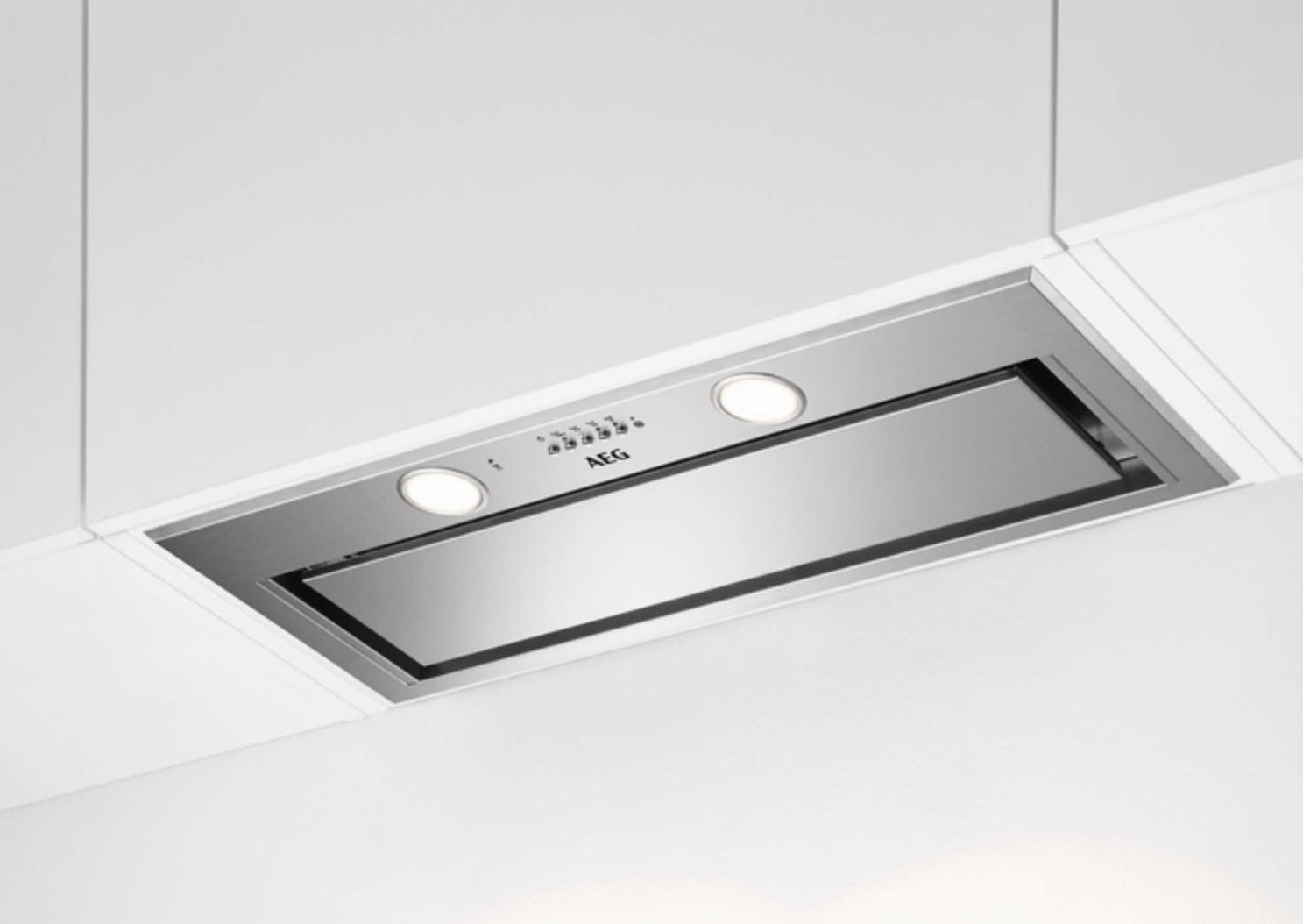 * AEG DGE5861HM Integrated Canopy Cooker Hood in Stainless Steel