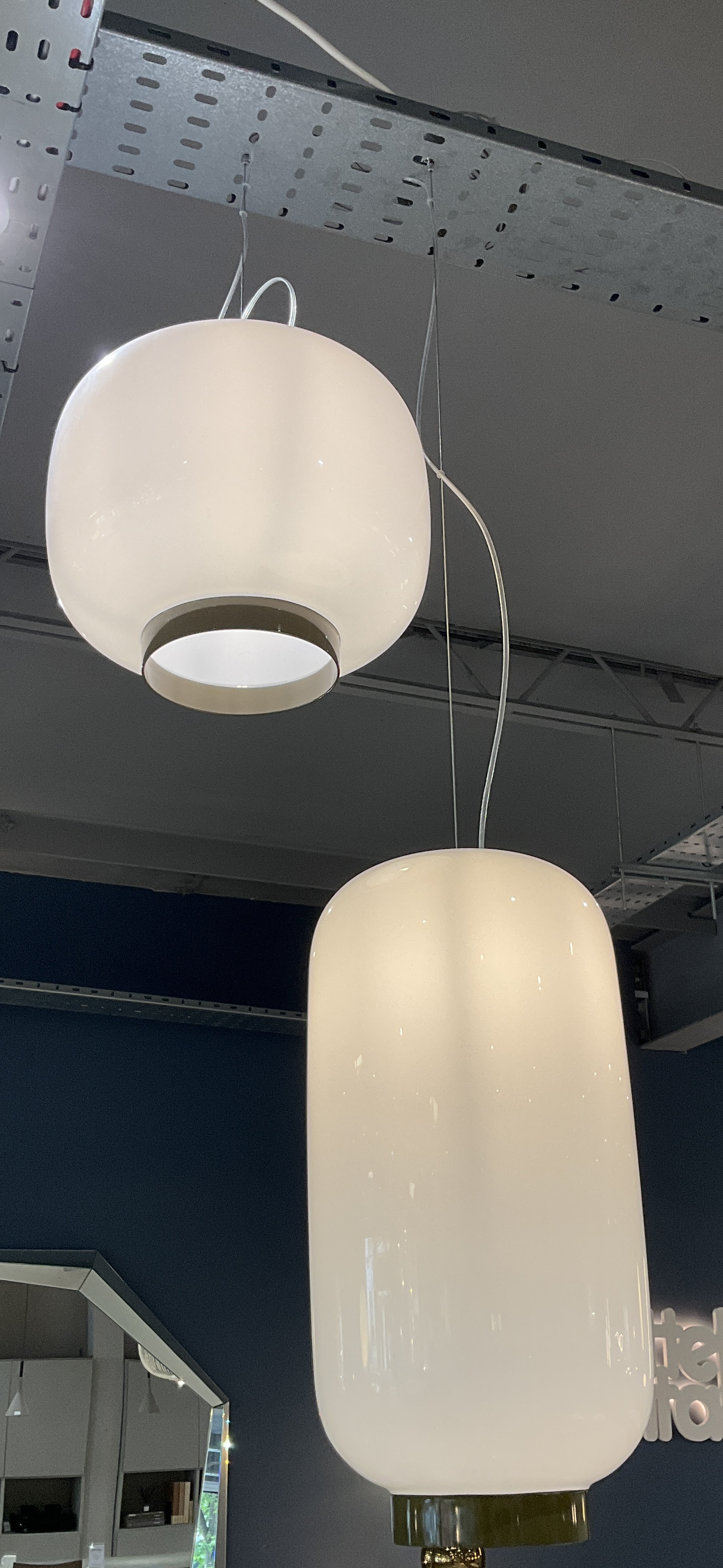 * Foscarini Chouchon Reverse Contemporary Blown Glass Pendant Ceiling Lights