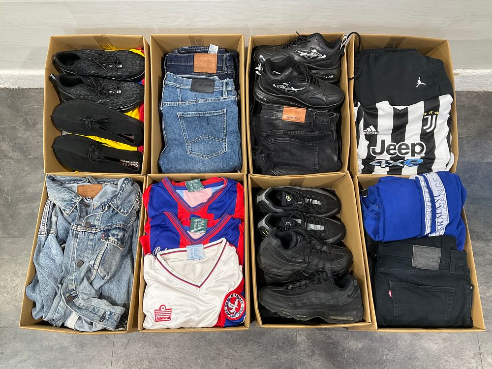 Lot 3: * 8 Cartons Containing Assorted Clothing & Footwear