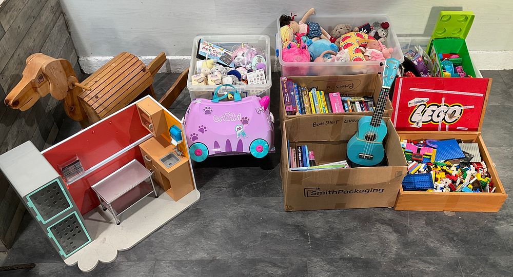 Lot 16: * A Collection of Assorted Childrens Toys and Books including LEGO and Our Generation