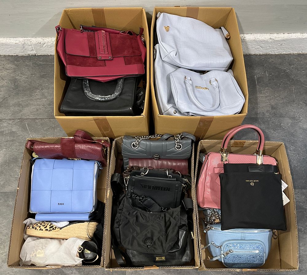 Lot 25: * 5 Cartons Containing An Assortment of Handbags and Footwear