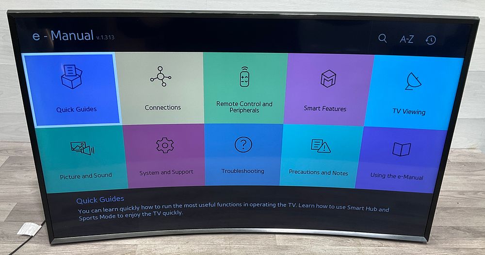 Lot 51: * Samsung UE48J6300AK Curved Smart Television