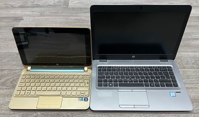 * Two HP Laptops including EliteBook 840 G4 and Mini 210 Vivienne Tam Edition, no HDD's. This 