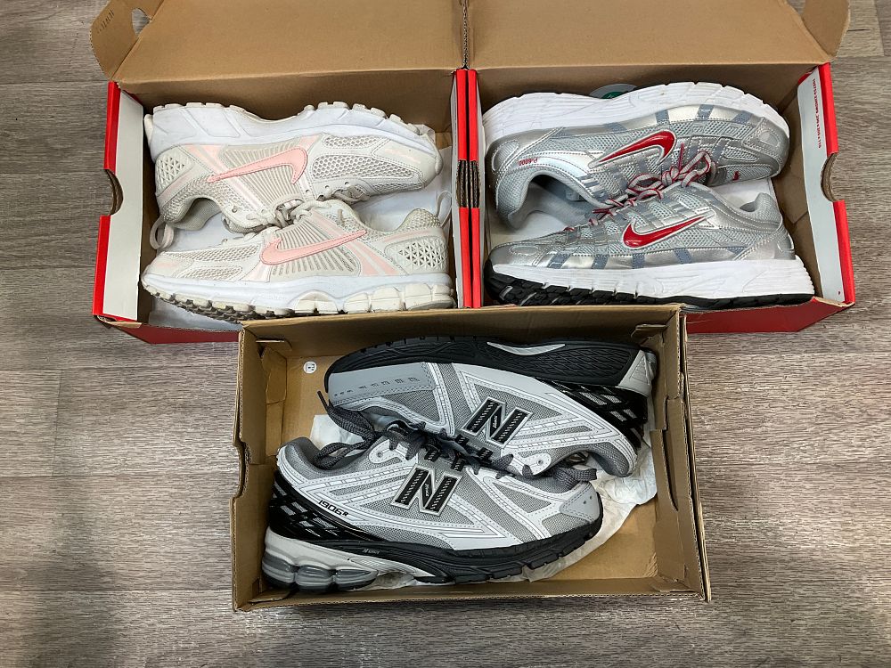 Lot 80: * 3 Pairs Of Assorted Footwear including New Balance 1906R and Nike Air Zoom Vomero 5