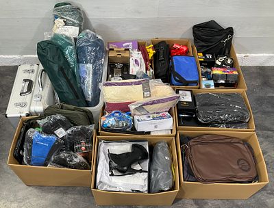* 8 Cartons and a Crate Containing An Assortment of Household Goods including EasyAcc 