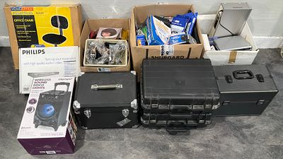 * 3 Cartons Containing An Assortment of Household Goods including Intempo Tailgate LED Speaker 