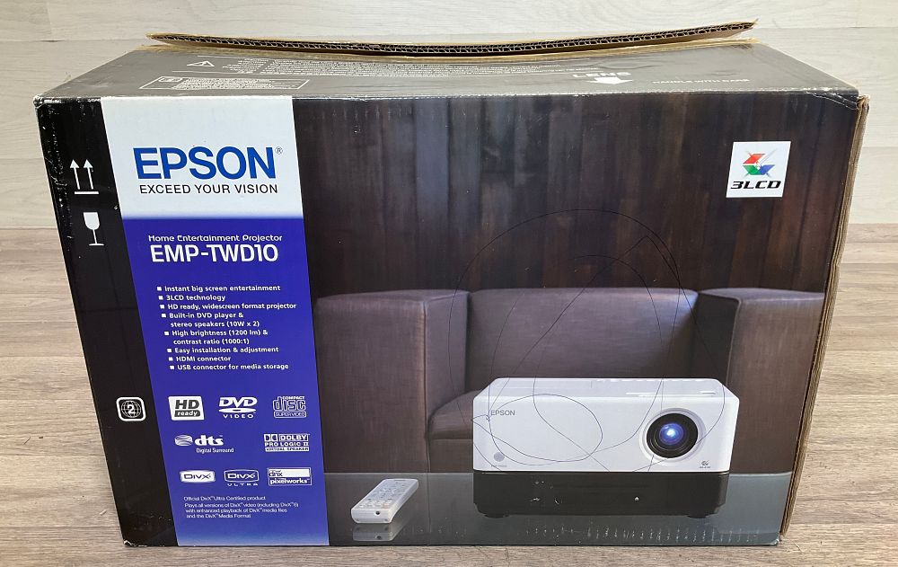 Lot 134: * Epson EMP-TWD10 Home Entertainment Projector