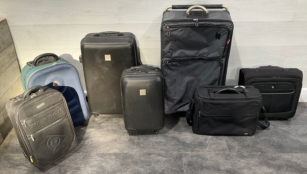 Lot 137: * A Collection of Assorted Suitcases and Travel Bags including it Luggage, Dunlop and Port