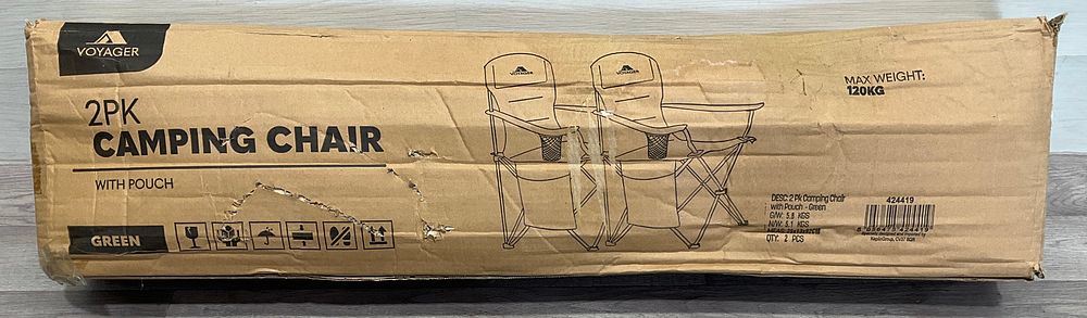Lot 162: * A Boxed Pair of Voyager Folding Camping Chairs in Green
