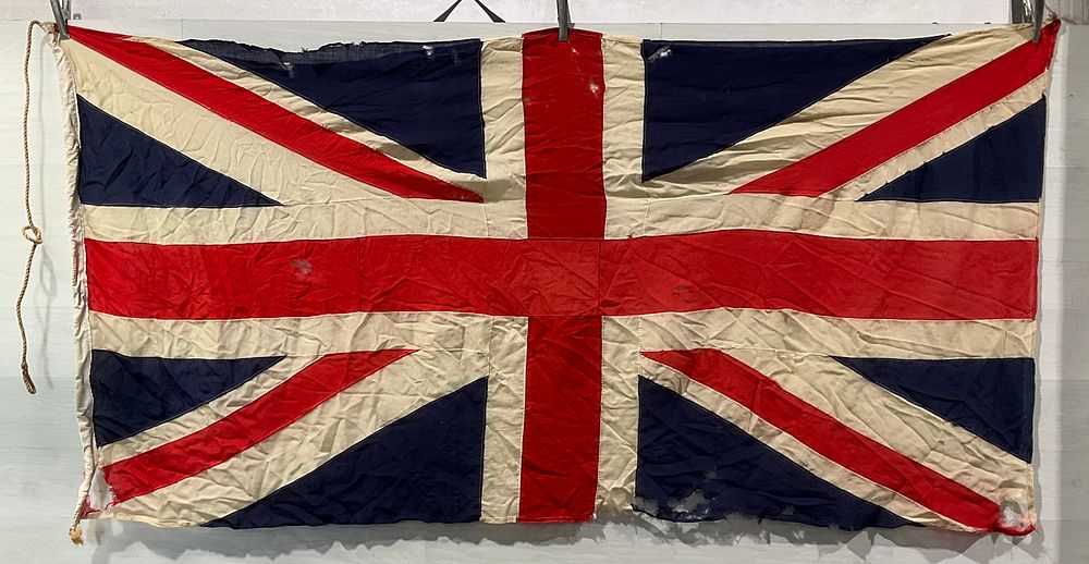 Lot 22: * A Large Multi-Piece Construction Stitched Union Jack Flag