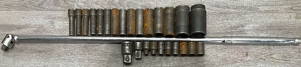 Lot 70: * A Snap-on SN36 Breaker Bar and An Assortment of Snap-on Impact Sockets and Adapters