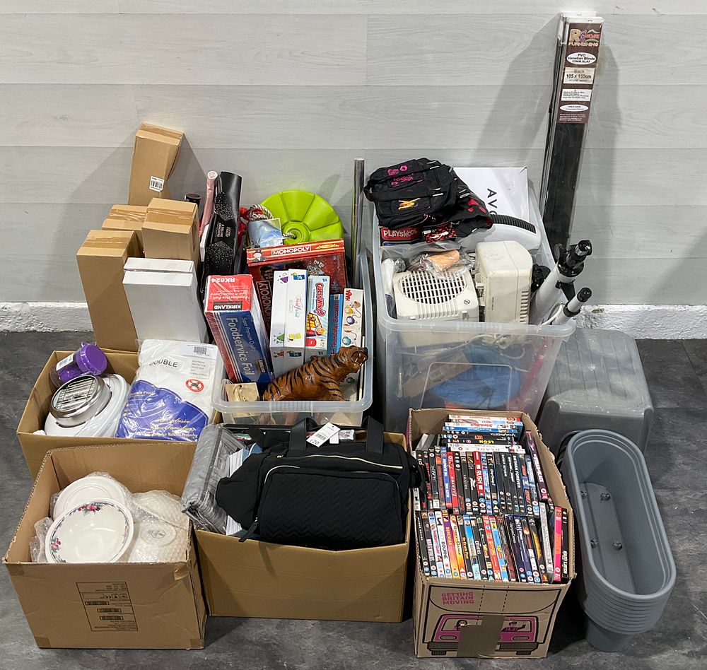 Lot 91: * 5 Cartons & 2 Crates Containing An Assortment of Household Goods including Royal Doulton Dinnerware