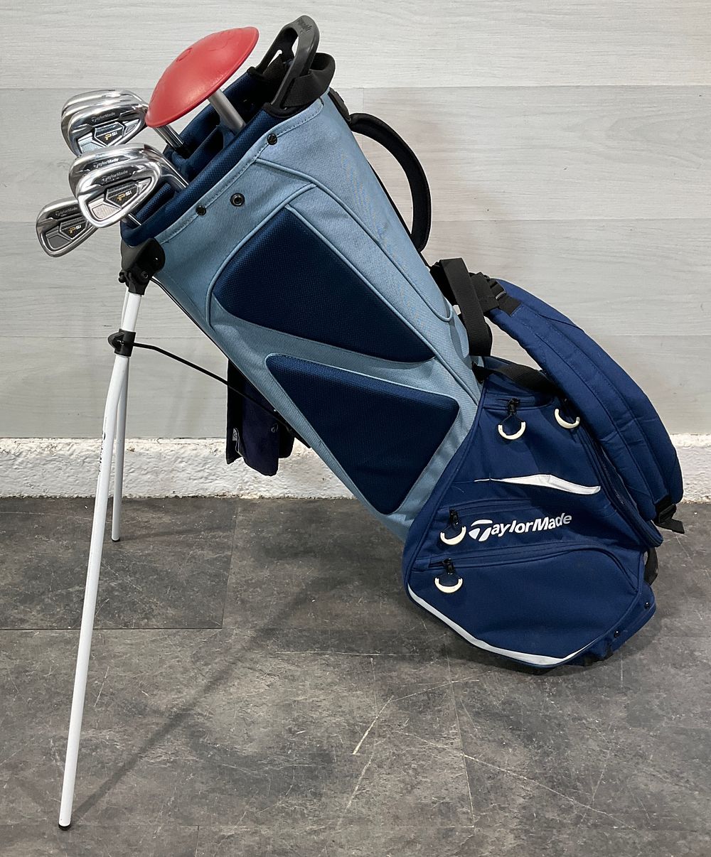 Lot 133: * TaylorMade PSi Partial Set of Irons and FlexTech Stand Bag