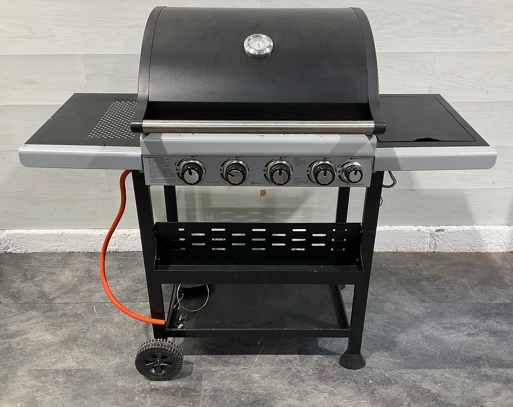 Lot 22: * A Four-Burner Gas Barbecue with Integrated Side Burner