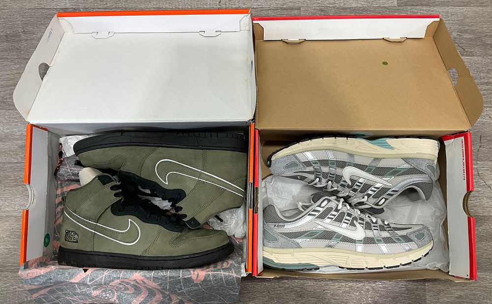 Lot 24: * A Collection of Assorted Footwear in Two Cartons including Nike Dunk High SP and P-6000