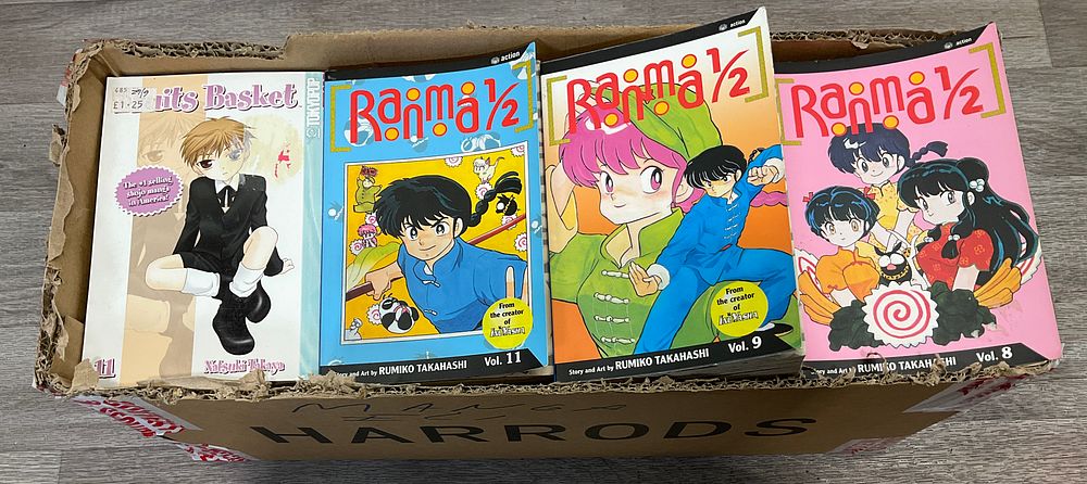 Lot 37: * A Carton Containing A Collection of Assorted Manga including Fruits Basket and Ranma 1/2