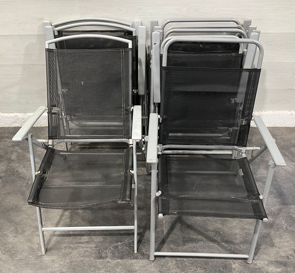Lot 43: * Eight Folding Garden Chairs