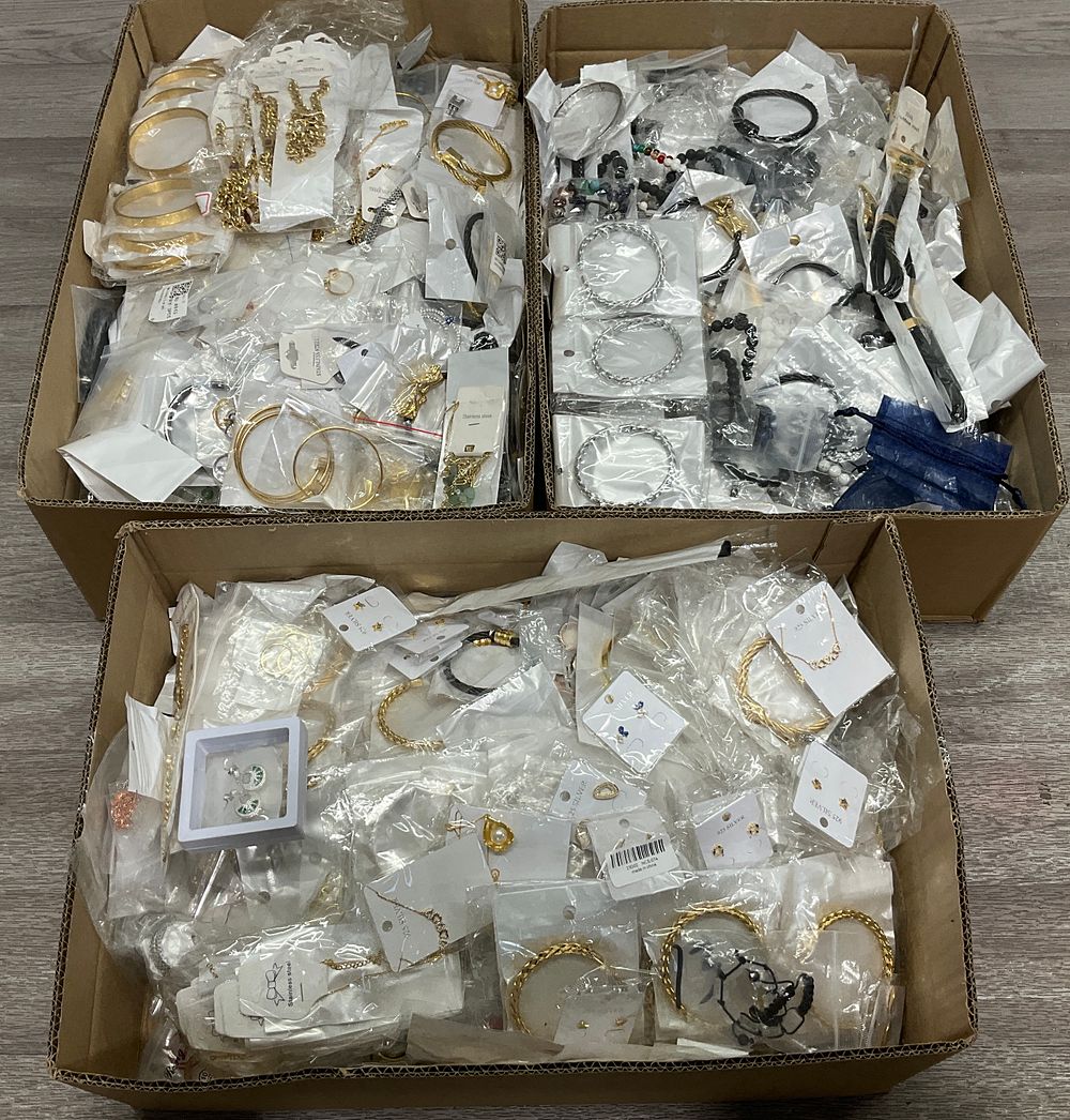 Lot 46: * 3 Cartons Containing A Large Quantity Of Assorted Fashion Jewellery