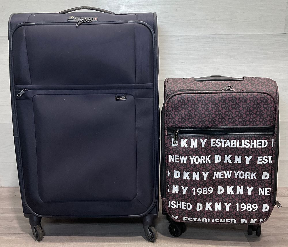 Lot 113: * A Samsonite and DKNY Spinner Suitcases
