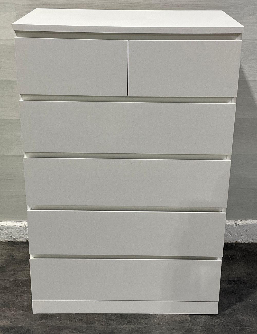 Lot 125: * An IKEA White Six Drawer Tallboy Chest