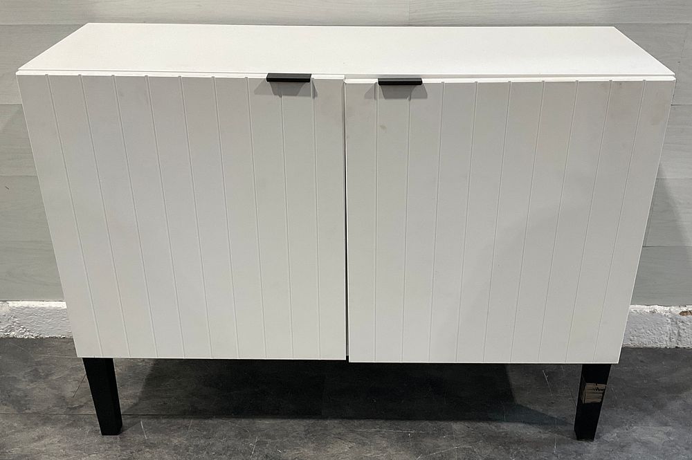 Lot 135: * IKEA SUTTERVIKEN White Storage Cabinet