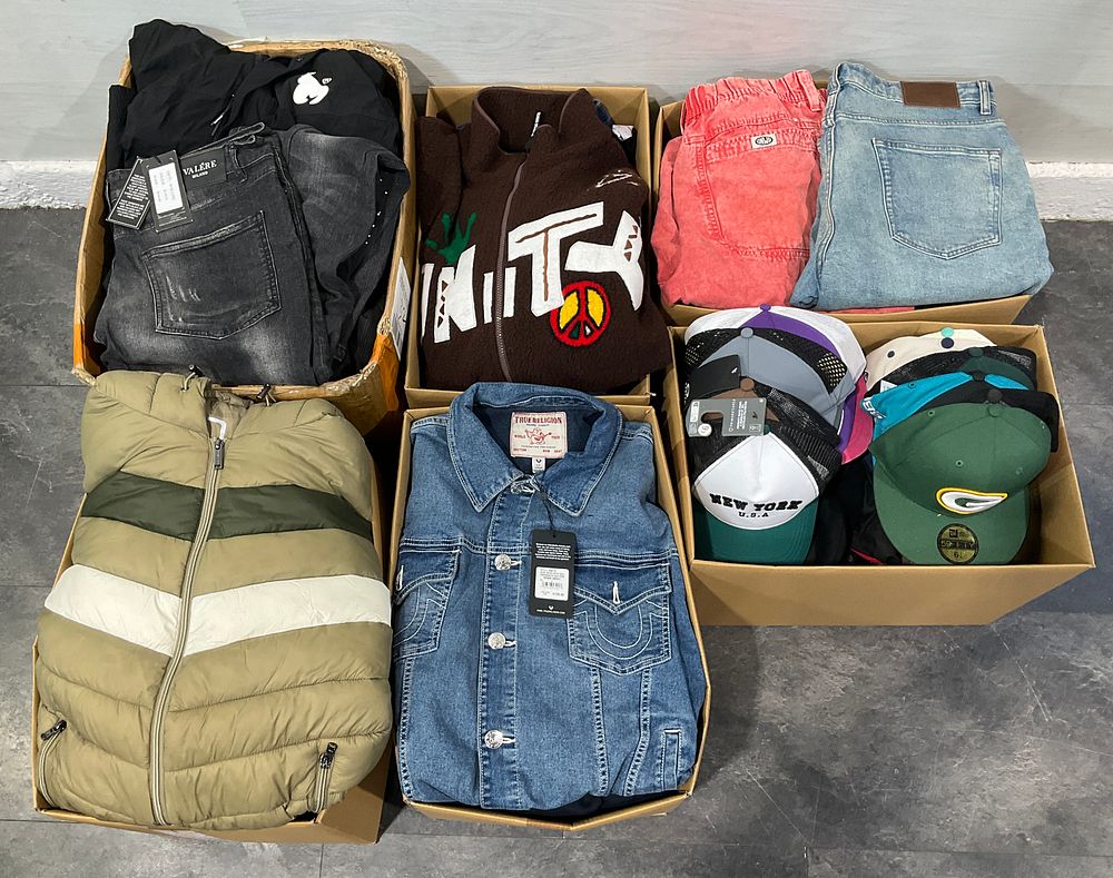 Lot 150: * 6 Cartons Containing Assorted Clothing and Footwear