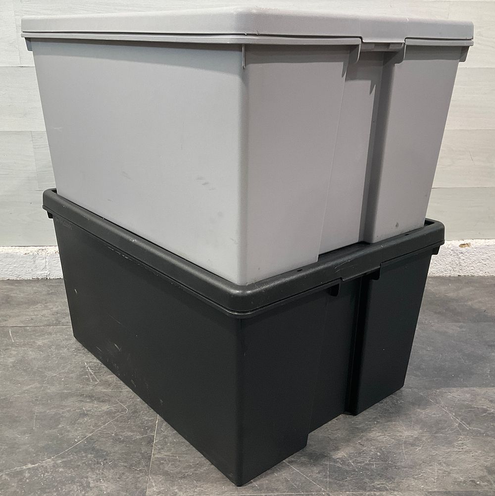 Lot 155: * Two Wham Plastic Crates with Lids