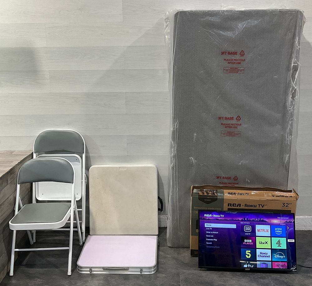 Lot 165: * An Assortment of Household Furniture & A RCA RK32HN1 32 Inch LED Smart TV