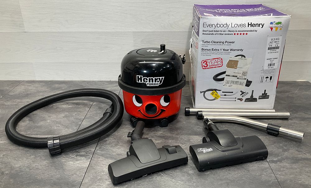 Lot 10: * Numatic HVT 160-11 Henry Turbo Vacuum Cleaner and Accessories
