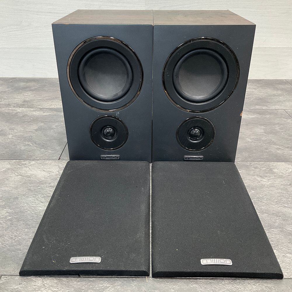 Lot 14: * A Pair of Mission LX-2 Bookshelf Speakers