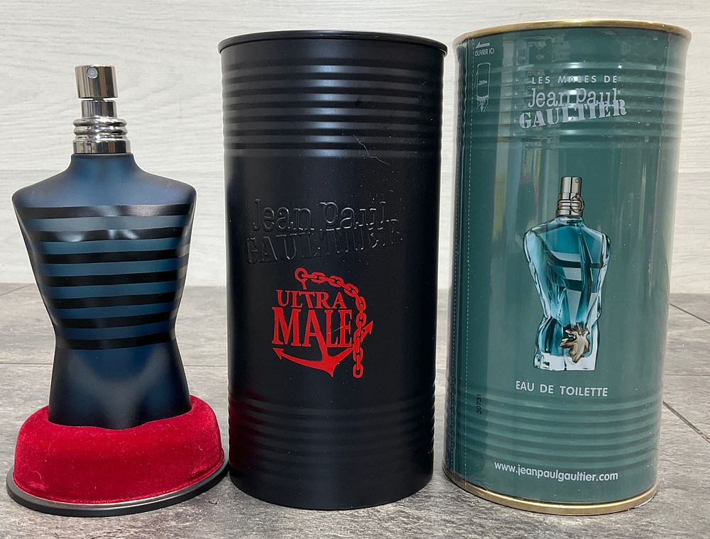 Lot 24: Jean Paul Gaultier Ultra Male Eau de Toilette Intense 125ml and Assorted Canisters