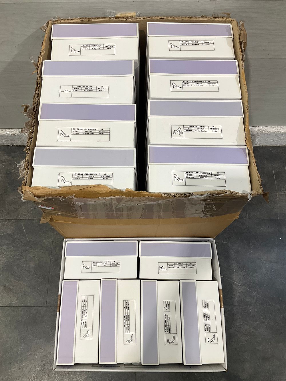 Lot 40: * A Carton Containing An Assortment of Laurel Branson Ladies Footwear including Olympia and Beverly Pumps