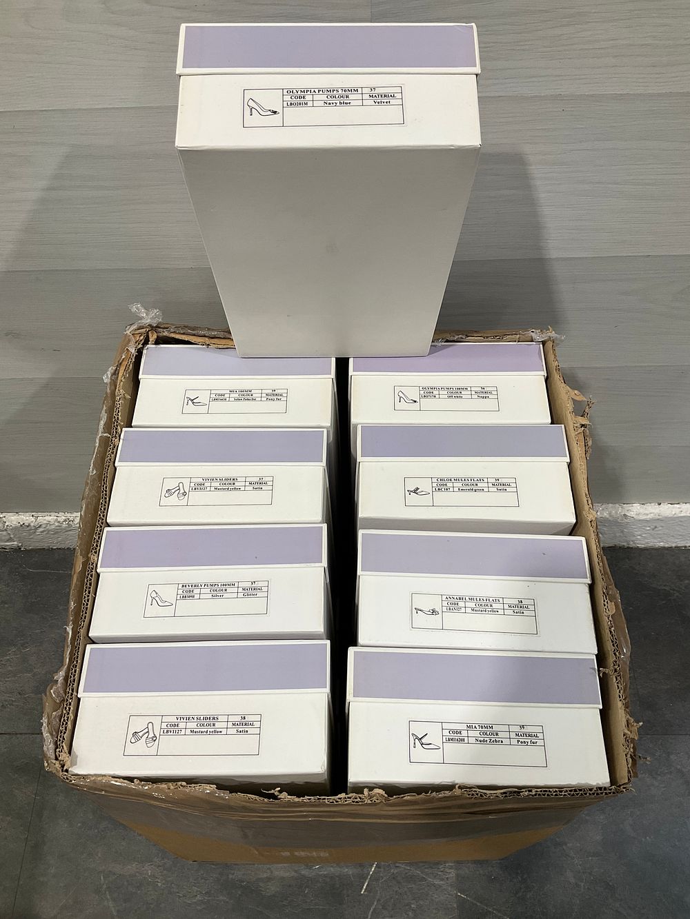Lot 42: * A Carton Containing An Assortment of Laurel Branson Ladies Footwear including Laurel Branson Olympia Pumps