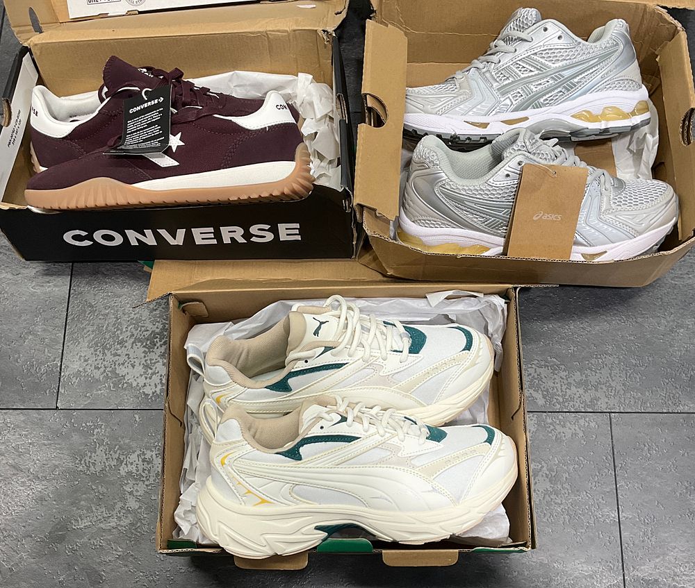 Lot 70: * 3- Boxed Pairs Of Assorted Footwear including Converse AS-1 Pro and Asics Gel-Kayano 14