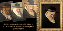 Sacred Splendor: A Striking Portrait of Reb Shayele of Kerestir - Oil on Linen, After the OriginalImage - 6