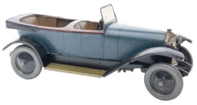 JEP Two Seat Open Touring Car. French, Circa 1925 13.5" L Extremely colorful and very graphic. 