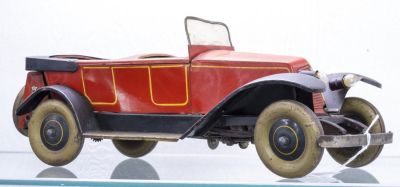 JEP Delage Two Seat Touring Car. French, Circa 1928, 16" L A very scarce JEP auto in as found 