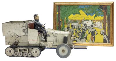 Citroen Army Half Truck with Advertisement. French, Circa 1930 This is one of the scarcest of 